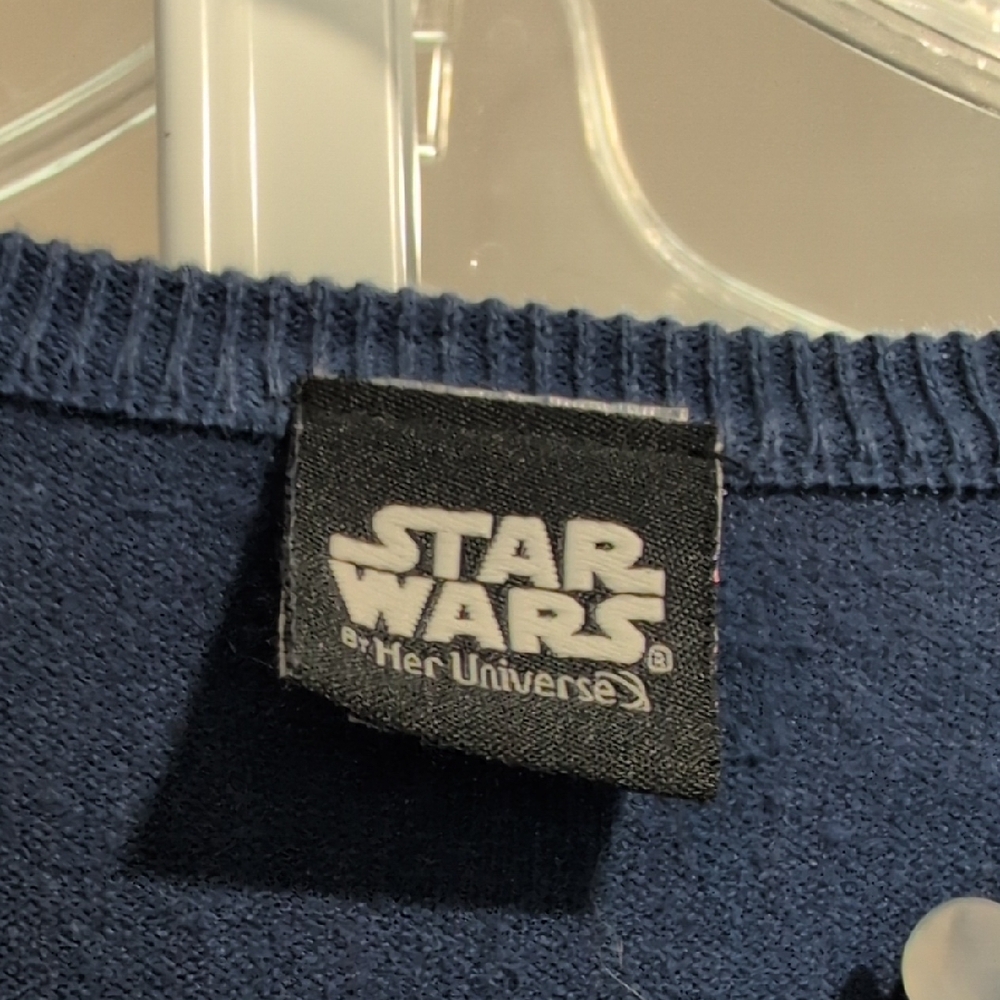 Her Universe Navy Cardigan with Embroidered Design - Picture 2 of 6